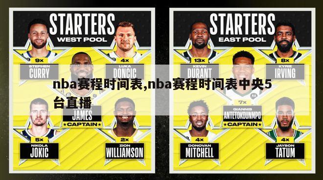 nba赛程时间表,nba赛程时间表中央5台直播