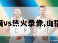 nba山猫vs热火录像,山猫vs狂热