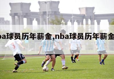 nba球员历年薪金,nba球员历年薪金排名